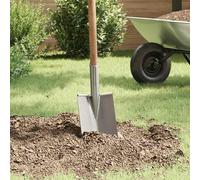 vidaXL Shovel Head Silver 43 x 17 cm Powder-Coated Steel