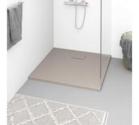 vidaXL Shower Base Tray SMC Brown 90x80 cm Modern Bathroom Shower Receptor