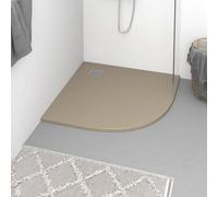 vidaXL Shower Base Tray SMC Brown 90x90 cm