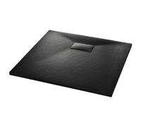 Vidaxl Shower Base Tray Smc Black 90X80 Cm