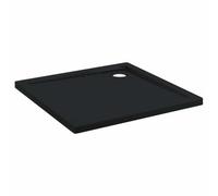 vidaXL Shower Base Tray with Dots 90 x 90 x 4 cm ABS Black