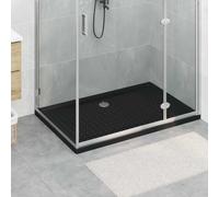 vidaXL Shower Base Tray with Dots Black 120 x 80 x 4 cm ABS