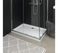vidaXL Shower Base Tray with Dots White 70x100x4 cm ABS Bath Receptor Bathroom