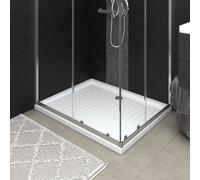 vidaXL Shower Base Tray with Dots White 80x100x4 cm ABS