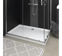 vidaXL Shower Base Tray with Dots White 80x120x4 cm ABS