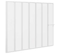 Vidaxl Shower Bath Screen Wall 140 X 168 Cm 7 Panels Foldable With Towel Rack