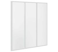 vidaXL Shower Bath Screen Wall 141 x 132 cm 3 Panels Foldable