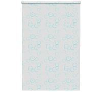 vidaXL Shower Roller Blind 140x240 cm - Modern, Easy to Clean, Water Resistant Alternative to Shower Curtain - Stylish Bubble Design - White