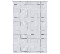 vidaXL Shower Roller Blind in White EVA Material - Water Resistant and Quick Drying Bathroom Blind with Pull Cord - Size 160x240 cm