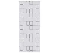 vidaXL Shower Curtain Roller Blind 80x240cm Square Bathroom Divider Panel