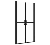 vidaXL Shower Door - Adjustable Width (93-96) x 190 cm, Clear ESG Safety Glass and Aluminium Frame - Stylish Design for Modern Bathrooms, Easy Installation with Included Mounting Materials.