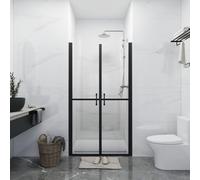 vidaXL Shower Door Clear ESG (78-81)x190 cm Bathroom Enclosure Cabinet Screen