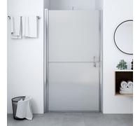 vidaXL Shower Door Frost Tempered Glass Bathroom Enclosure Screen Partition
