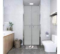Vidaxl Shower Door Frosted Esg 81X190 Cm, Silver
