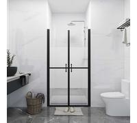 vidaXL Shower Door Home Bathroom Cubicle Accesory Enclosure Walk in Door Cabinet Shower Screen Bath Cabin Half Frosted ESG (73-76) x190 cm