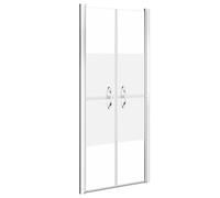 vidaXL Shower Door Half Frosted ESG 71x190 cm Enclosure Bath Cabin Bathroom