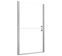 vidaXL Shower Door with Frosted Tempered Glass, Adjustable Frame and Stainless-Steel Handle, Easy to Clean, 81x195 cm
