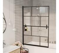 Vidaxl Shower Enclosure Esg 100X140 Cm Black