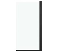 vidaXL Shower Enclosure ESG 68x130 cm with Black Aluminium Alloy Frames and Safety Glass Panel, Adjustable Width, Sleek and Modern Design, Easy Installation with Included Mounting Accessories