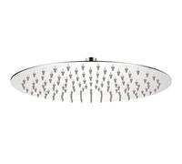 vidaXL Shower Head - Stainless Steel Rain Shower Head, Round Design, Silver, Wall and Ceiling Installation Options, Anti-limescale 140-nozzle Feature for Rainfall Experience