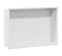 vidaXL Shower Kennel: Bathroom Organization, Modern Design Storage Solution, Stainless Steel Home Improvement Accessory, Space Saving.