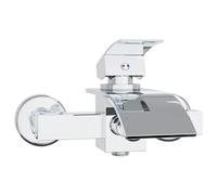 vidaXL Shower Mixer Chrome G 1/2 Inch Bathroom Rectangular Modern Design with Stylish Fittings Spacious Layout Contemporary Lighting and Clean Lines for Comfort