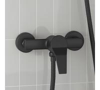 vidaXL Shower Mixer Tap Black G 1 / 2 inches Brass