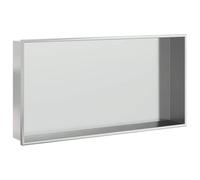 vidaXL Shower Niche Brushed Silver 62x32x9 cm Stainless Steel