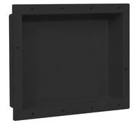vidaXL Shower Niche Matt Black 41x51x10 cm