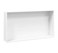 vidaXL Shower Niche Matt White 62x32x9 cm Stainless Steel