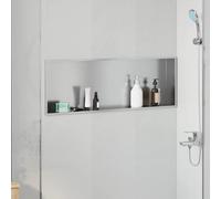 vidaXL Shower Niche Silver 90 x 30 x 9.5 cm Stainless Steel