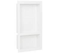 Vidaxl Shower Niche With 2 Compartments High Gloss White 41X69X9 Cm Shower Niches