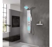 vidaXL Shower Panel System Stainless Steel Curved