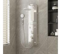 Vidaxl Shower Panel Unit 25X43X110 Cm Silver Shower Units