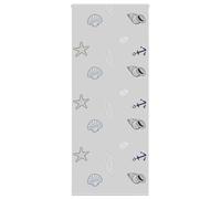 vidaXL Shower Roller Blind - Grey - PEVA - 110x240 cm - Space-Saving, Versatile Mounting Options