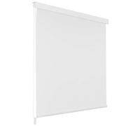 vidaXL Shower Roller Blind 120x240 cm - Modern Design, White, Water-Resistant and Quick-Drying, Includes Mounting Accessories, Easy Assembly