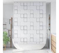 vidaXL Shower Roller Blind Blackout Window Shade for Bedroom Door Water Resistant Shower Curtain Bathroom Room Divider 140x240 cm Square