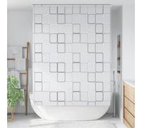 vidaXL Shower Roller Blind in White EVA Material - Water Resistant and Quick Drying Bathroom Blind with Pull Cord - Size 160x240 cm