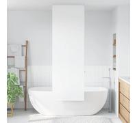 vidaXL Shower Roller Blind 60x240 cm - Water-Resistant PEVA, White, Easy Installation & Space-Saving Roll-Up for Bathroom Privacy & Functionality