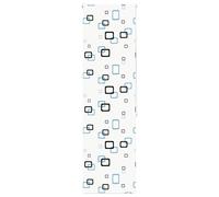 vidaXL Shower Roller Blind 80x240 cm PEVA White Bubble Design, Fabric Width 76 cm