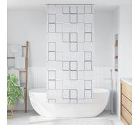 vidaXL Shower Curtain Roller Blind 80x240cm Square Bathroom Divider Panel
