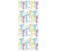 vidaXL Shower Roller Blind - 90x240 cm Splash Design Water- PEVA Fabric