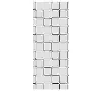 vidaXL Shower Roller Blind - 90x240 cm Water PEVA Fabric with Square Pattern - Multicolor Elevate Bathroom Privacy & Style