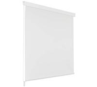 vidaXL Shower Curtain Roller Blind 120x240cm White Bathroom Accessory Divider