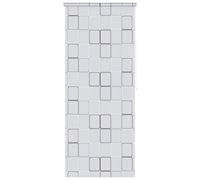 "vidaXL Shower Roller Blind- Modern 120x240 cm Square Shower Blind in White - EVA Material - Quick-drying and Water-resistant -Includes Mounting Accessories"