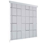 vidaXL Shower Curtain Roller Blind 80x240cm Square Bathroom Divider Panel