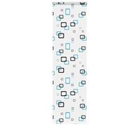 vidaXL Shower Roller Blind with Cassette - 60x240 cm Water- PEVA - Multi-Colour Bubble Pattern