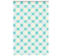 vidaxl shower roller blind with cassette - multicolour, peva fabric, 150x240 cm