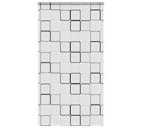 vidaXL Shower Roller Blind with Cassette - Multicolour PEVA Fabric, Square Pattern, Water-, 140x240 cm for Bathroom Privacy & Space Saving