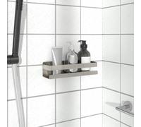 vidaXL Shower Shelf 23x6.5x6 cm Brushed 304 Stainless Steel
